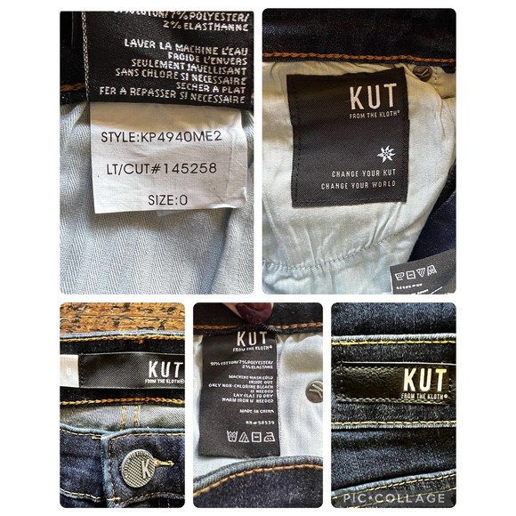 KUT from the Kloth Royal Wash Catherine Boyfriend Jeans Size 0 - Picture 9 of 13